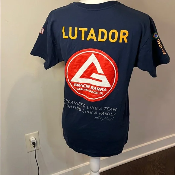 Gracie Barra navy Lutador tee - Picture 4 of 5